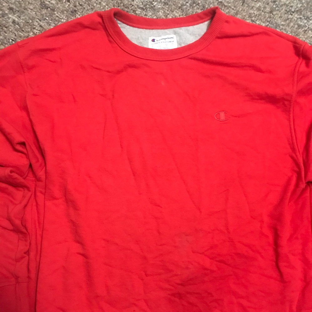 Champion pullover crewneck sweatshirt red men’s size xxl